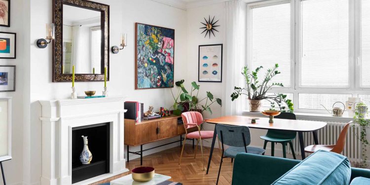 Franciás, eklektikus, élettel teli otthon