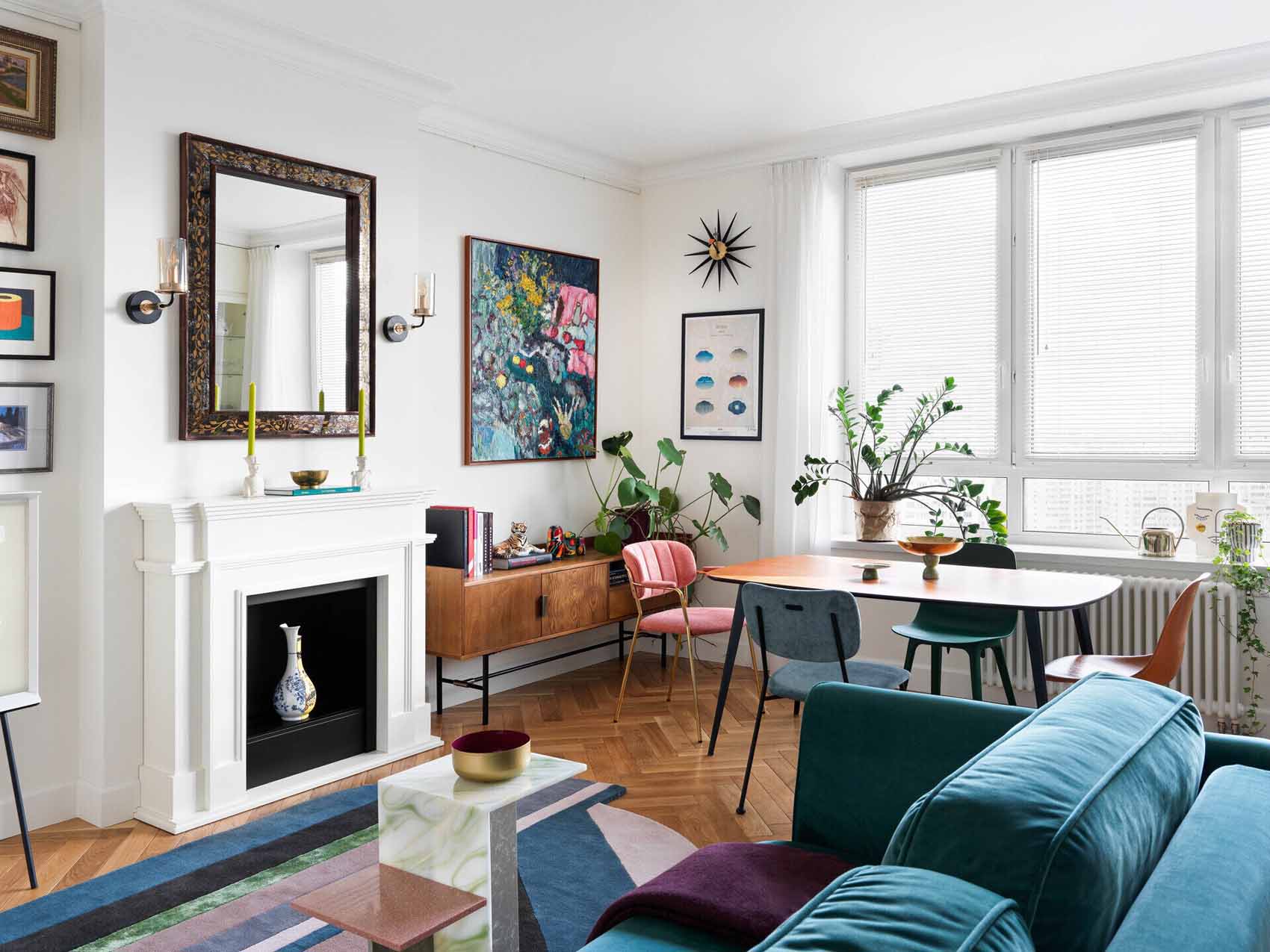 Franciás, eklektikus, élettel teli otthon Franciás, eklektikus, élettel teli otthon