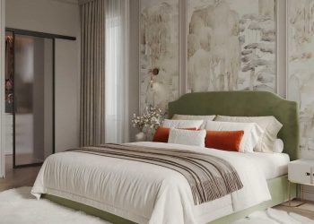 Hálószoba modern klasszikus stílusban