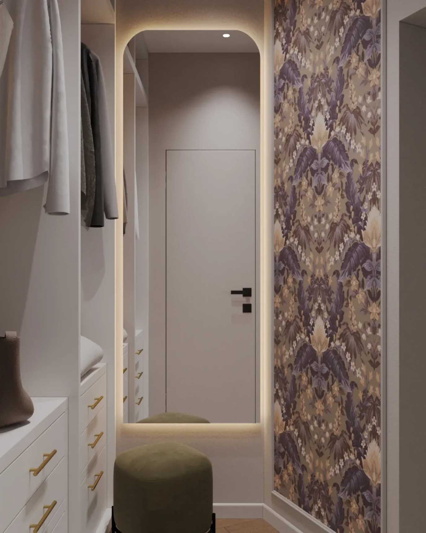 Hálószoba modern klasszikus stílusban