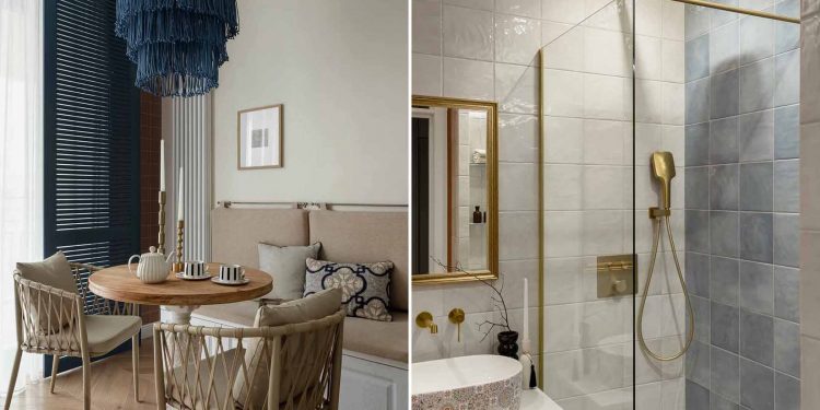 Helytakarékos ágy és mediterrán hangulat 39 m2-en