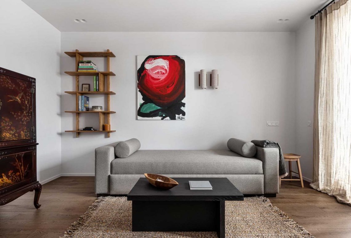 Kislakás modern és vintage elemekkel