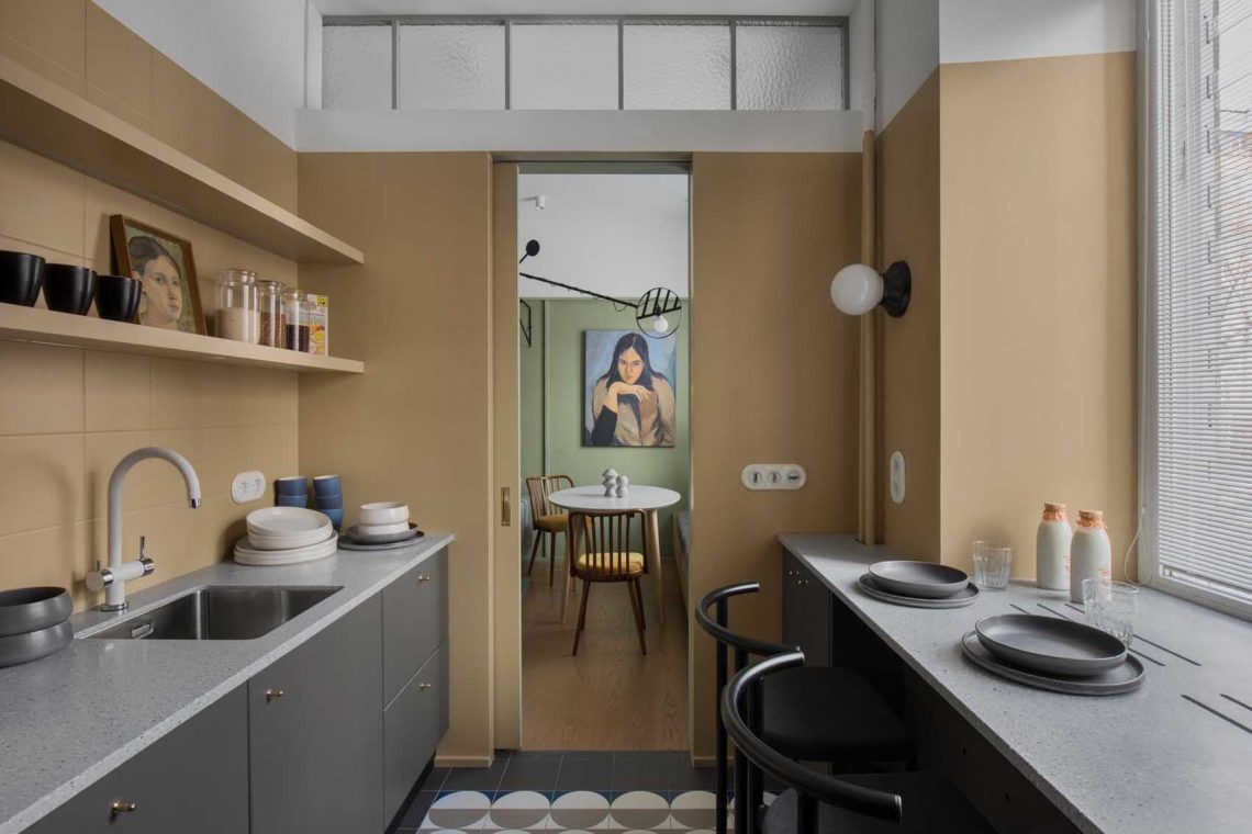 Konyha és nappali felújítása polgári lakásban