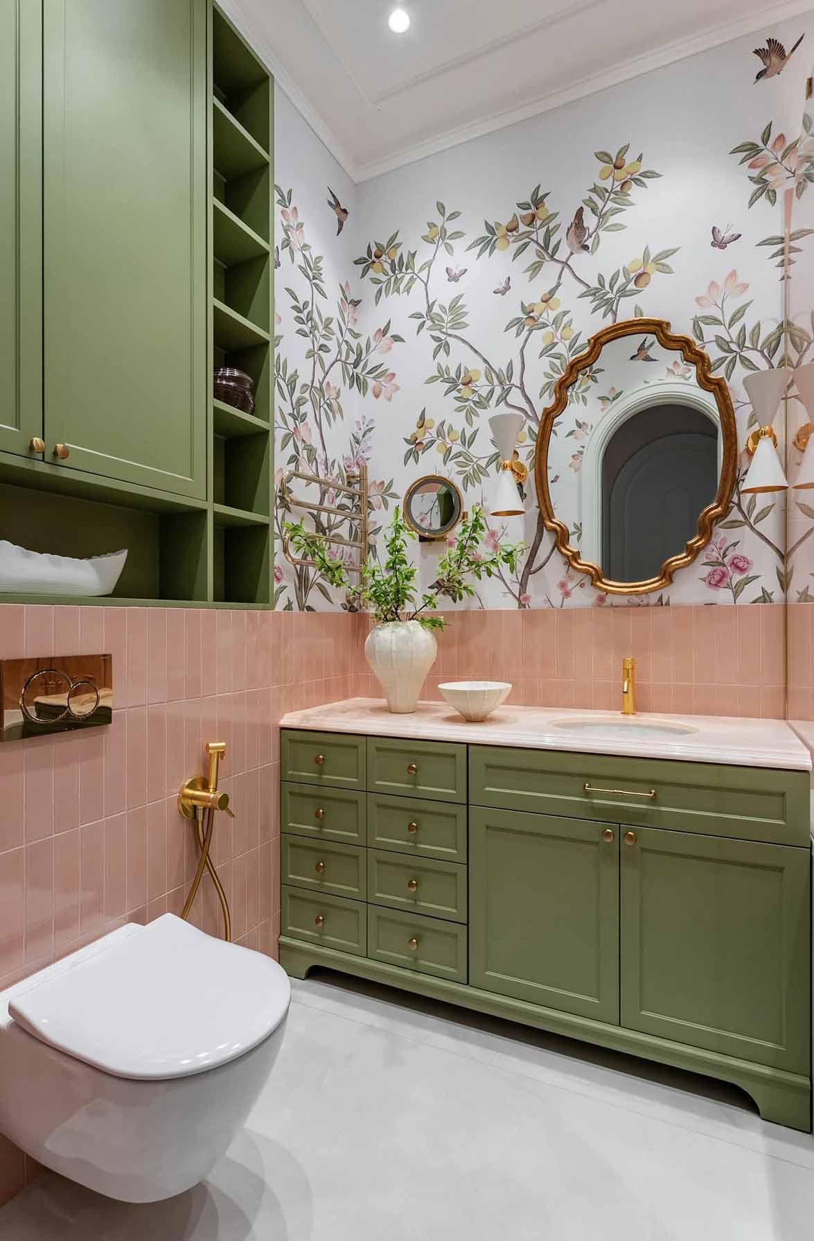  Marokkói színek, divatos íves formák 98 m2-en