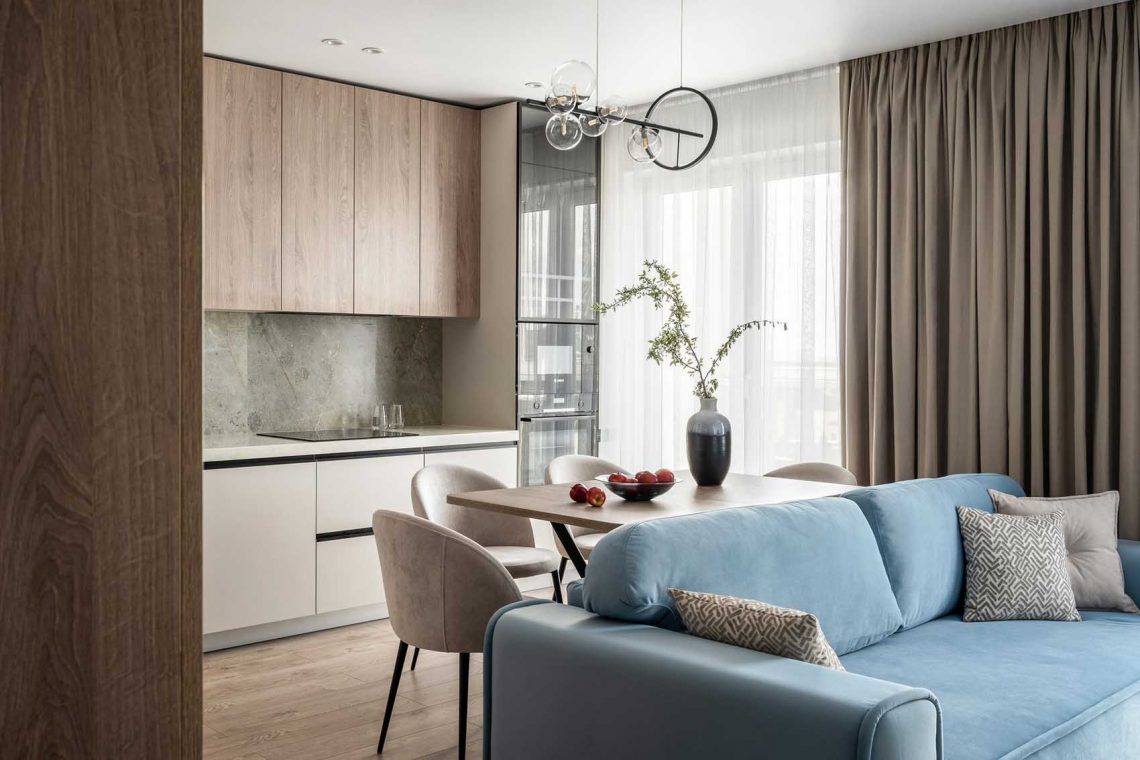 Férfi otthona modern, könnyed, mégis karakteres berendezéssel