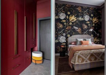 Bátor színhasználat, különleges tapéták 67 m2-es lakásban
