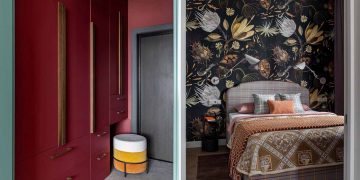 Bátor színhasználat, különleges tapéták 67 m2-es lakásban