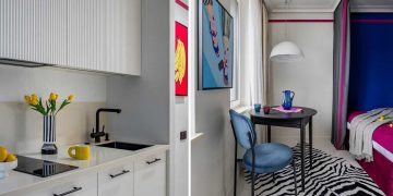 Mesteri térkihasználás és Pop-art elegancia 21 m2-en