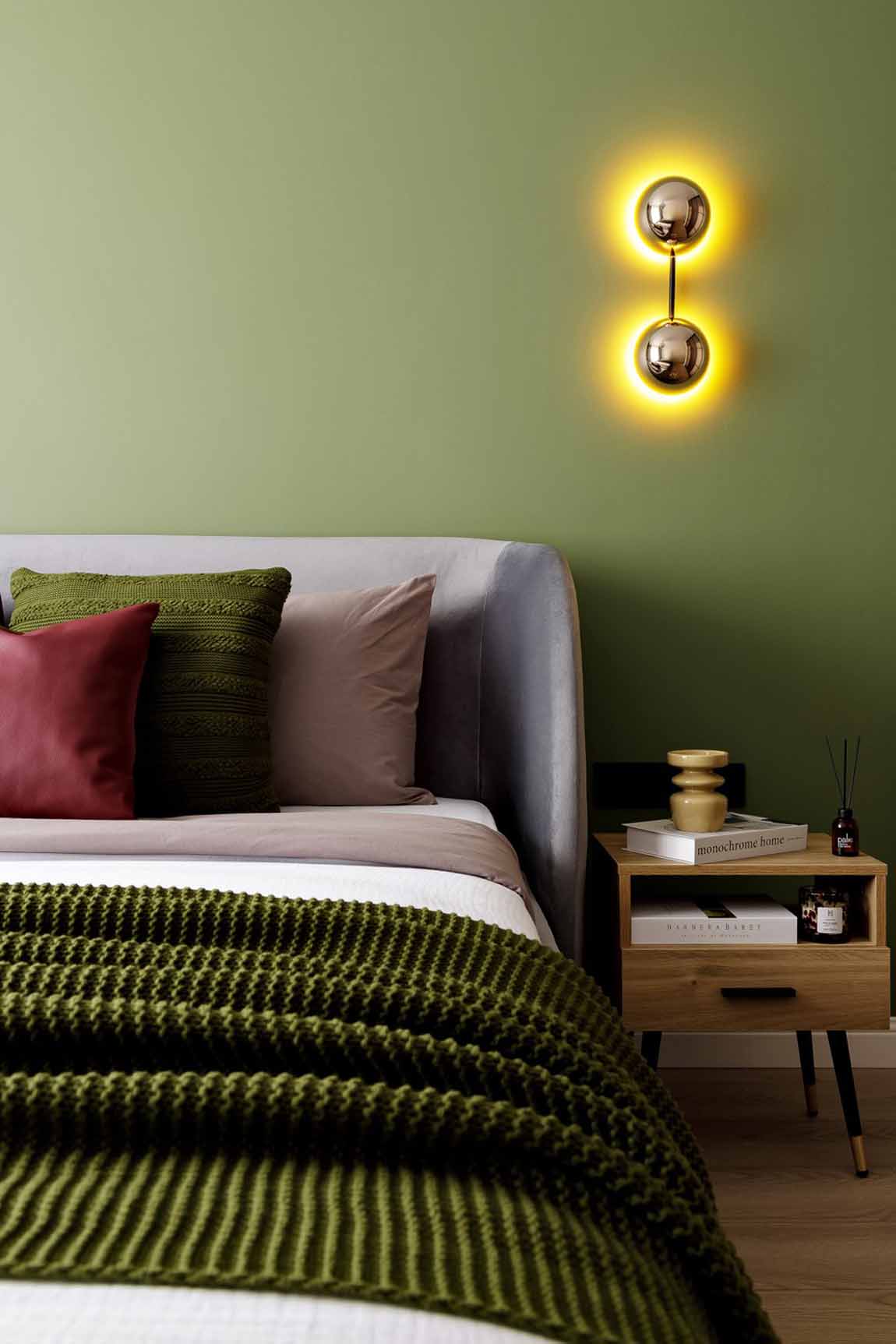 Természetes harmónia és modern világítás kétszobás lakásban Természetes harmónia és modern világítás kétszobás lakásban