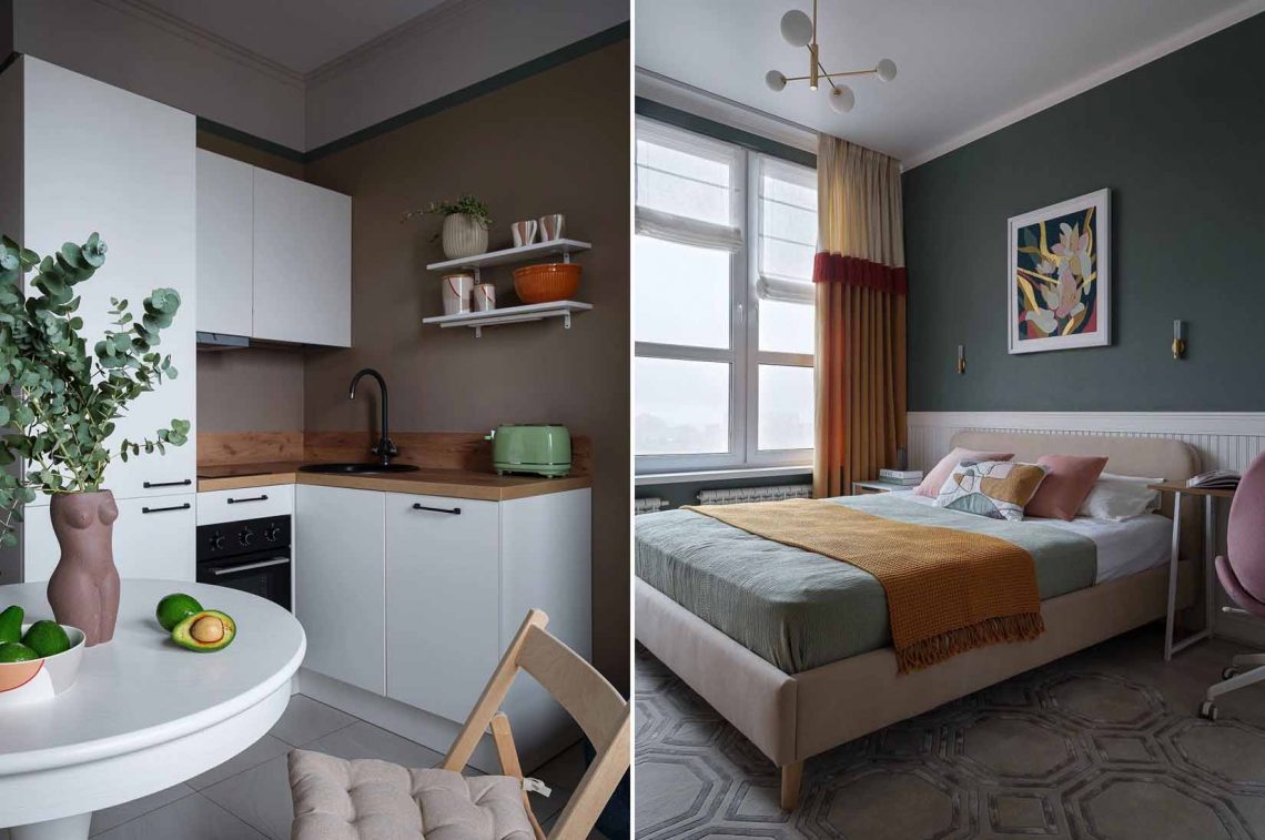 Színek harmóniája, franciás részletek és kreatív térszervezés