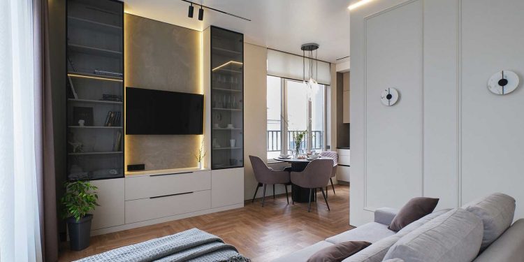 Univerzális, mégis karakteres enteriőr felújított lakásban