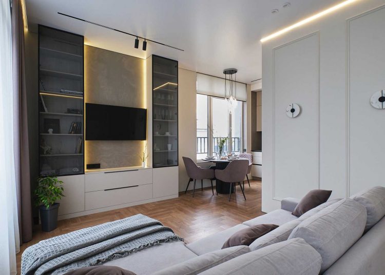 Univerzális, mégis karakteres enteriőr felújított lakásban