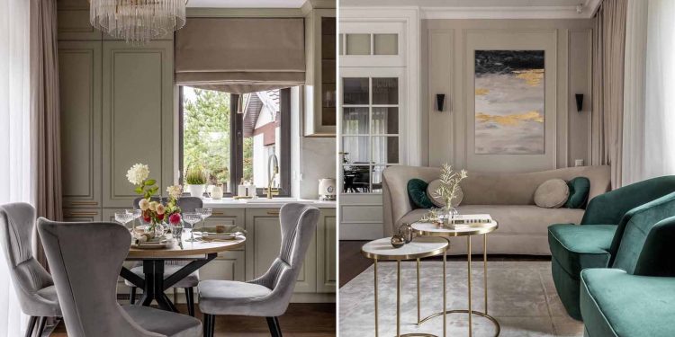 Ház angol és amerikai enteriőrök inspirálta berendezéssel