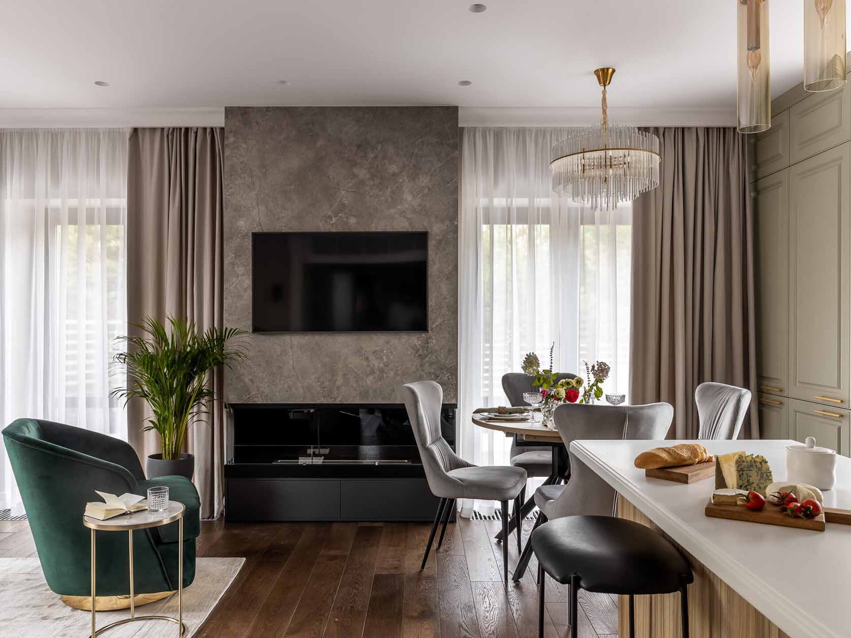 Ház angol és amerikai enteriőrök inspirálta berendezéssel Ház angol és amerikai enteriőrök inspirálta berendezéssel