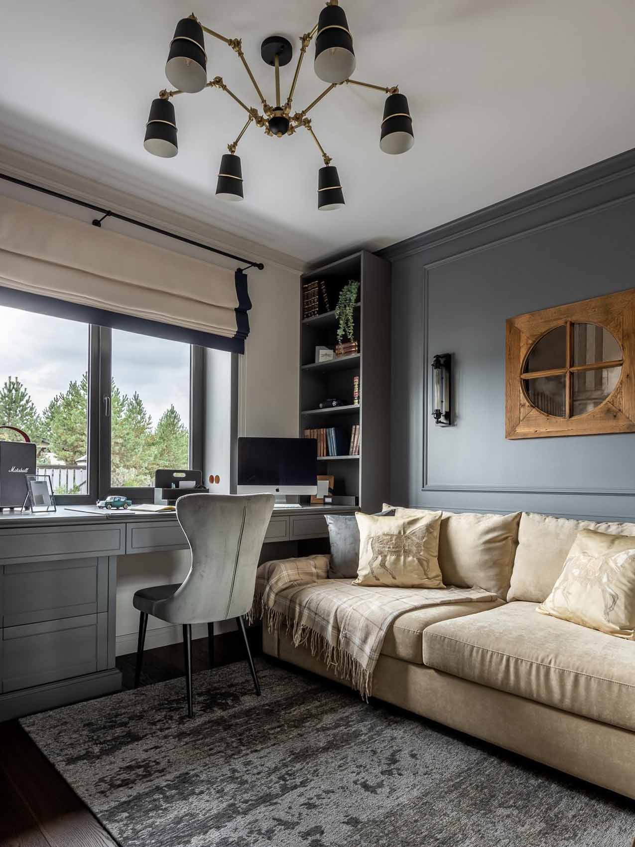 Ház angol és amerikai enteriőrök inspirálta berendezéssel Ház angol és amerikai enteriőrök inspirálta berendezéssel