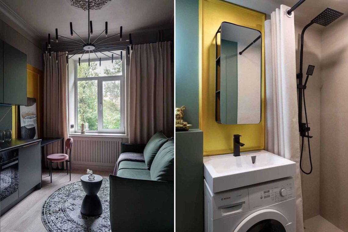 Apró garzonlakás bravúros átalakítása