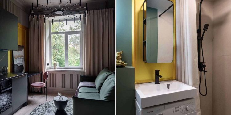 Apró garzonlakás bravúros átalakítása