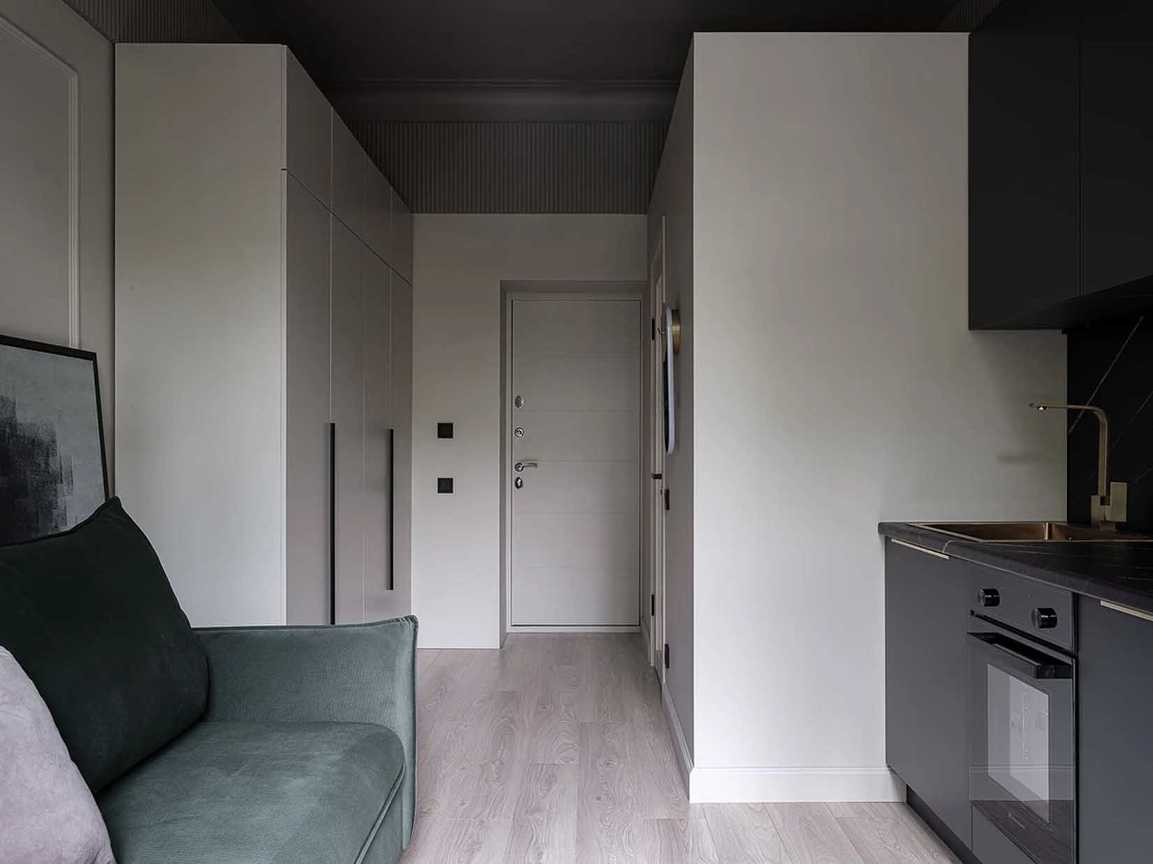 Apró garzonlakás bravúros átalakítása Apró garzonlakás bravúros átalakítása