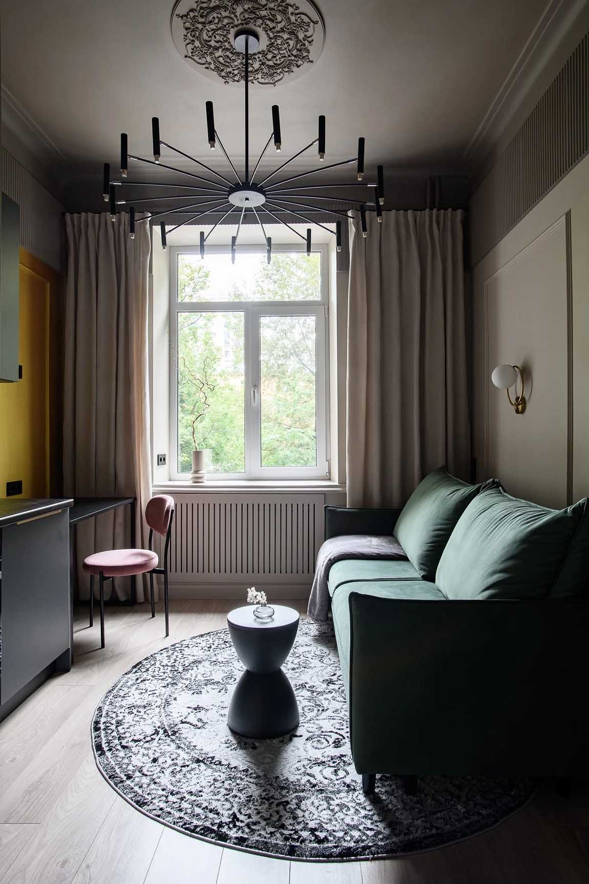 Apró garzonlakás bravúros átalakítása Apró garzonlakás bravúros átalakítása