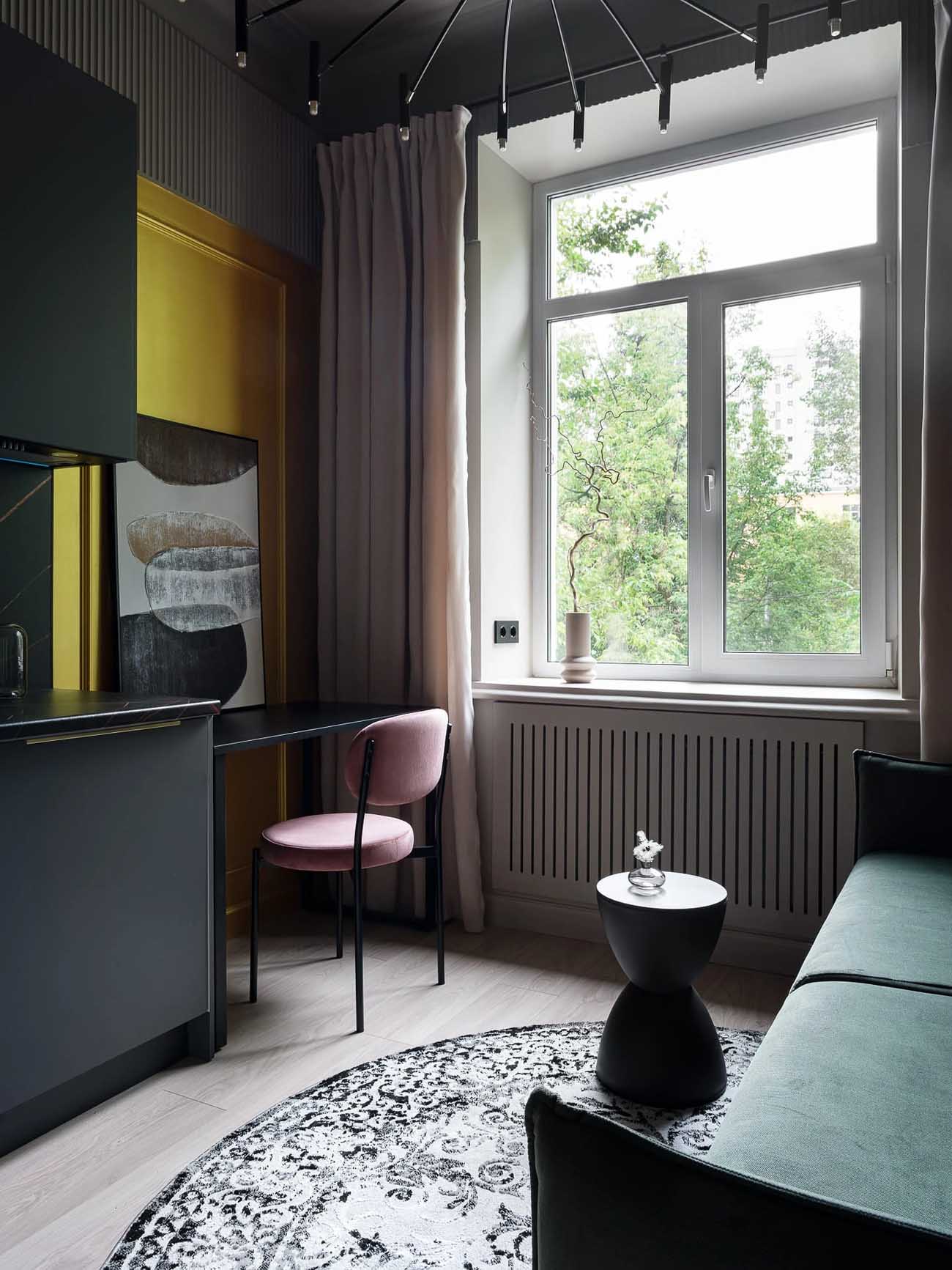 Apró garzonlakás bravúros átalakítása Apró garzonlakás bravúros átalakítása