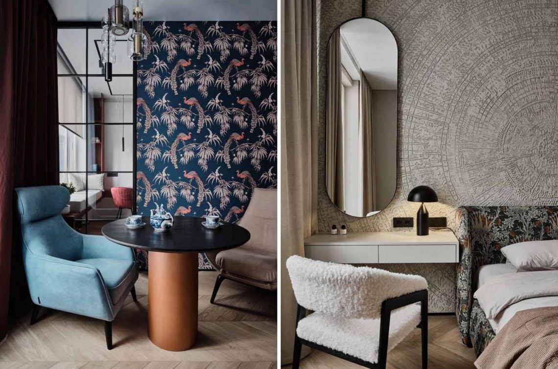 Házaspár eklektikus otthona: ívek, színek és rejtett funkciók