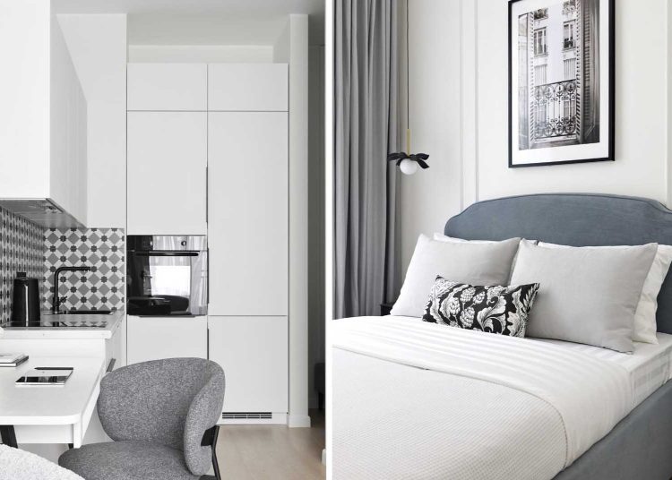 Elegáns és élhető, párizsi hangulatú otthon, 35 m2-es kislakás