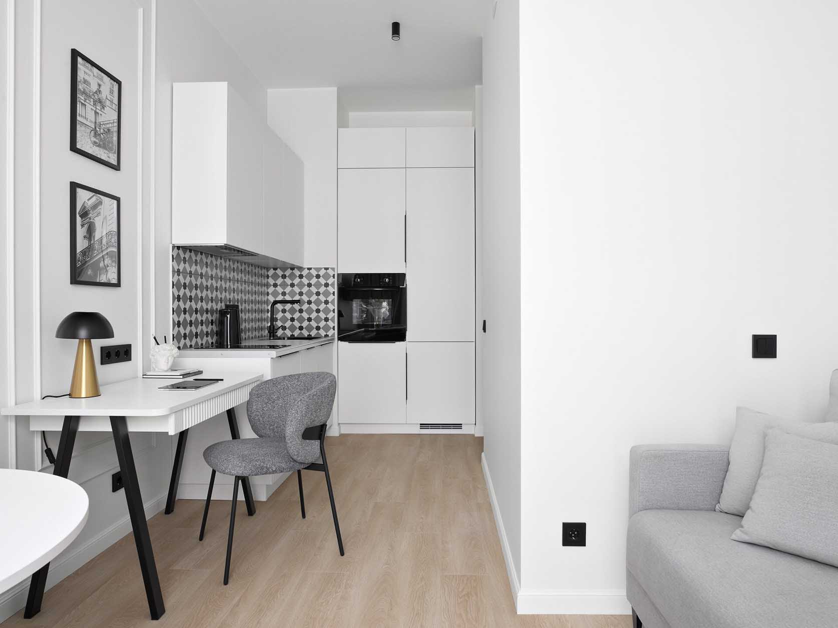 Elegáns és élhető, párizsi hangulatú otthon, 35 m2-es kislakás Elegáns és élhető, párizsi hangulatú otthon, 35 m2-es kislakás