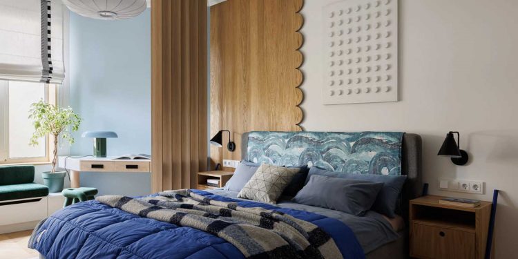 Rengeteg tárolóhely, szokatlan színpaletta és geometriai minták