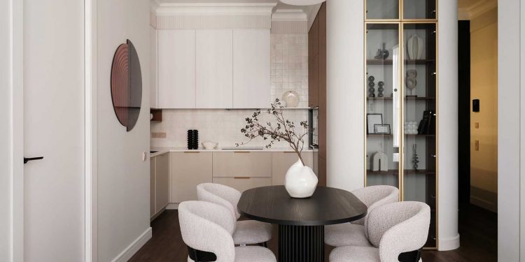 Fehér és bézs stílusosan: 62 m2-es otthon biokandallóval