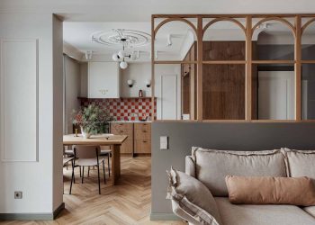 Nagyvárosi lakópark 82 m2-es lakása retró elemekkel