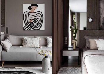 Monokróm otthon japandi elemekkel