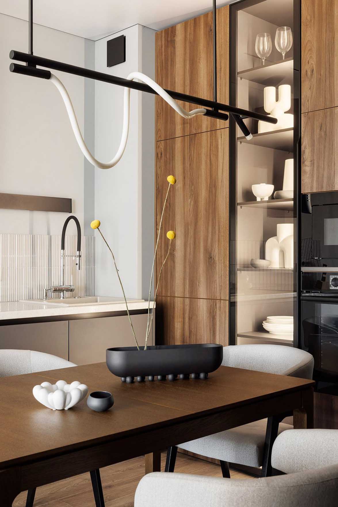 Hölgy otthona egy modern legénylakás hangulatával 40 m2-en