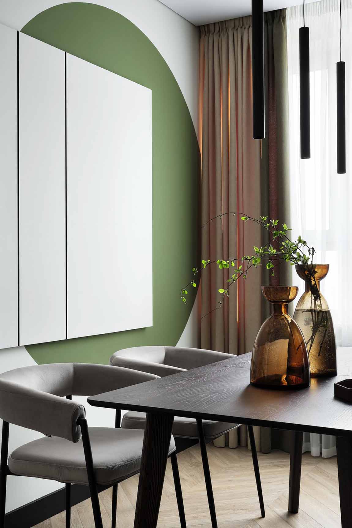 Kényelmes és modern enteriőr kétszobás lakásban Kényelmes és modern enteriőr kétszobás lakásban