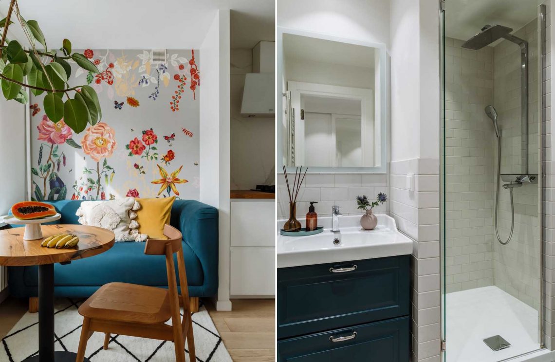 Kislakás: francia vidéki hangulat és skandináv funkcionalitás