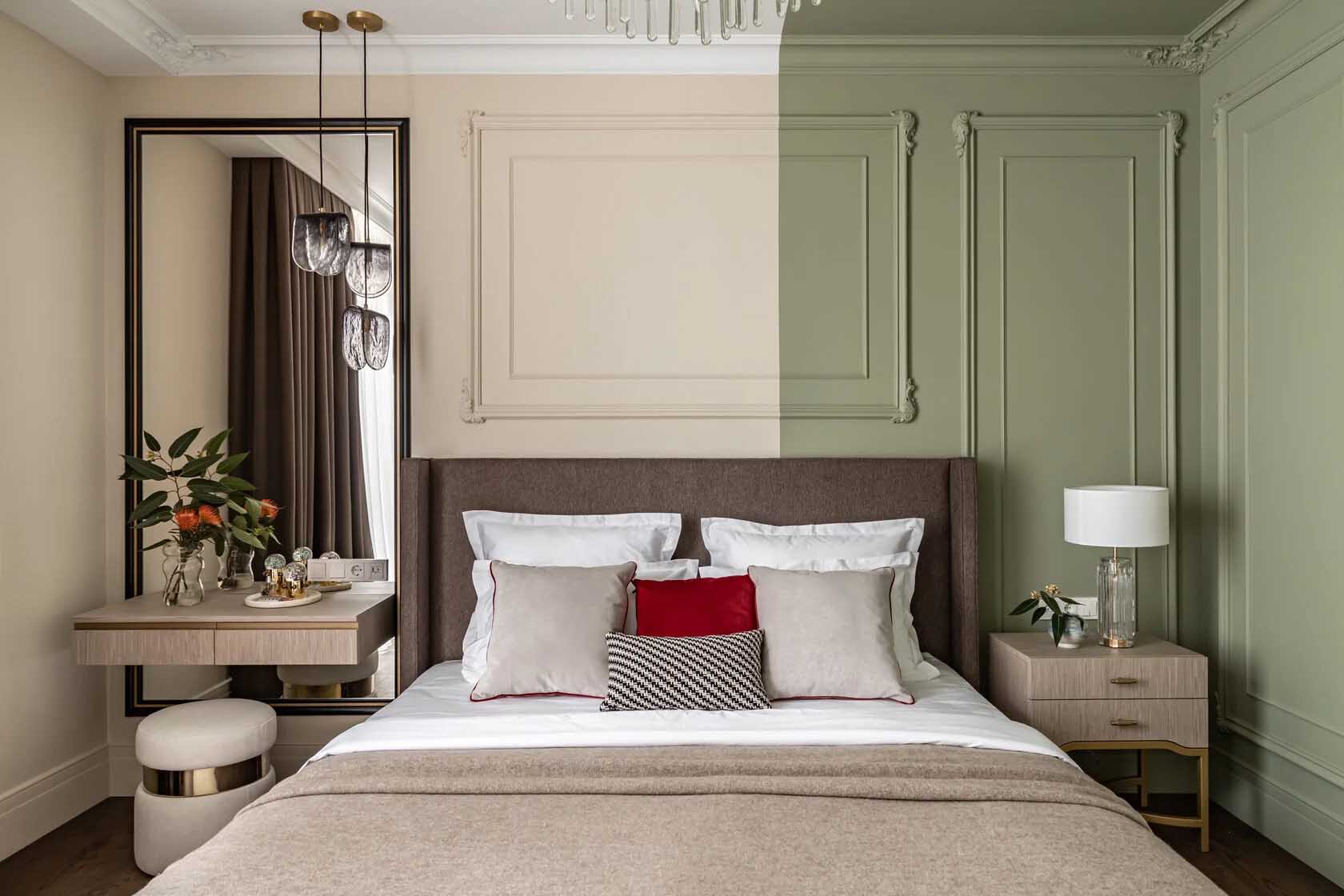 Fiú- és lányszoba, klasszikus részletek, karakteres színek Fiú- és lányszoba, klasszikus részletek, karakteres színek