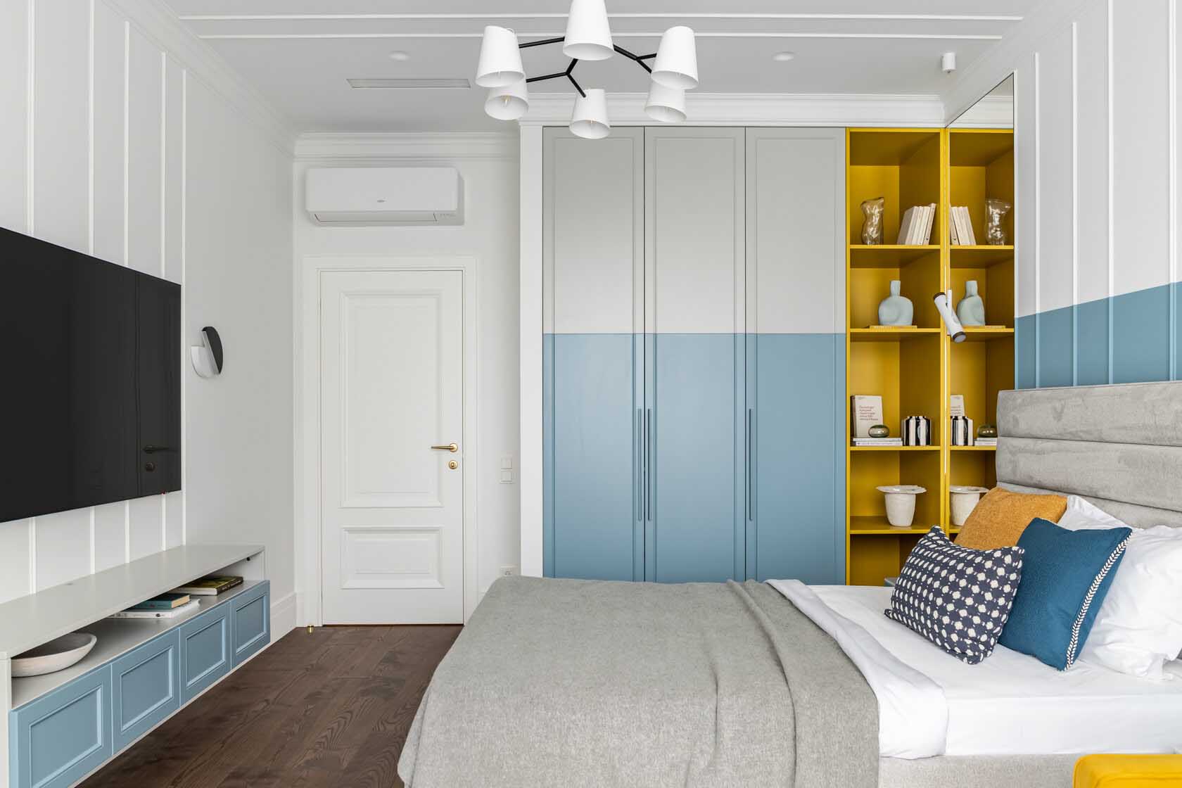 Fiú- és lányszoba, klasszikus részletek, karakteres színek Fiú- és lányszoba, klasszikus részletek, karakteres színek