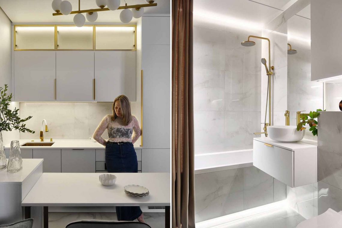 Légies és könnyed összhatás, okos térszervezés kis alapterületen