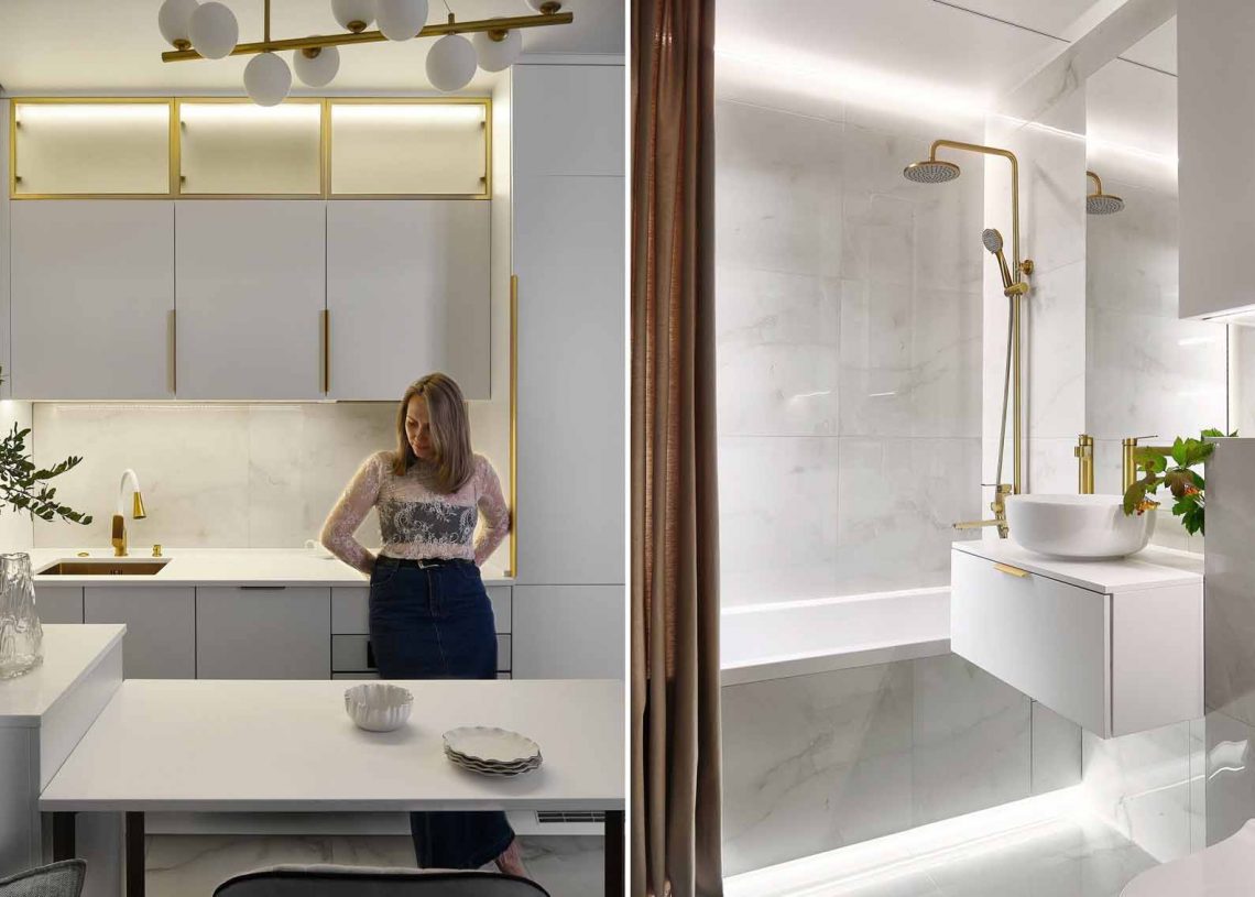 Légies és könnyed összhatás, okos térszervezés kis alapterületen