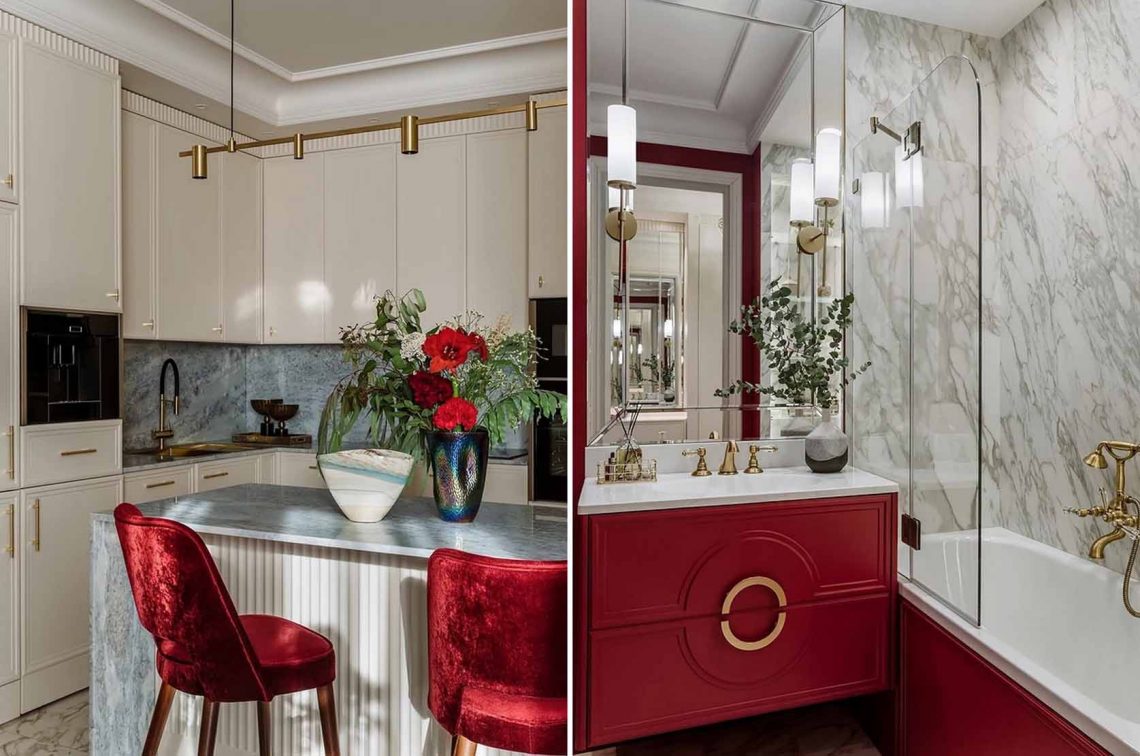 Modern klasszikus berendezés 56 m2-es lakásban