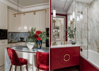 Modern klasszikus berendezés 56 m2-es lakásban