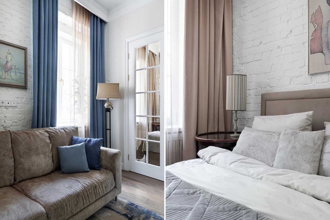 Régi házban vásárolt, polgári hangulatú kis lakás