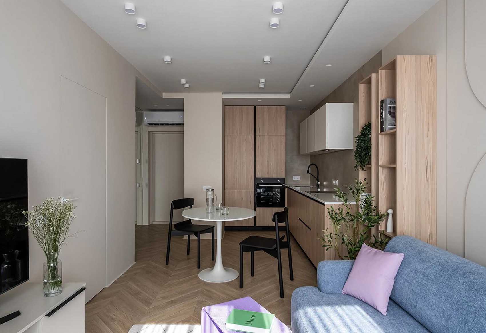 Trendi nyugalom és átgondolt funkcionalitás 35 m2-en Trendi nyugalom és átgondolt funkcionalitás 35 m2-en