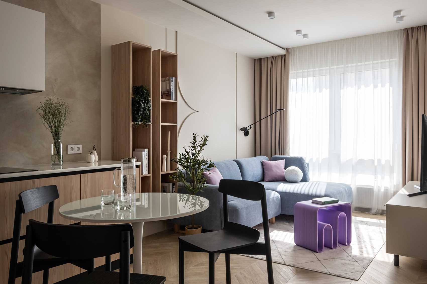 Trendi nyugalom és átgondolt funkcionalitás 35 m2-en Trendi nyugalom és átgondolt funkcionalitás 35 m2-en