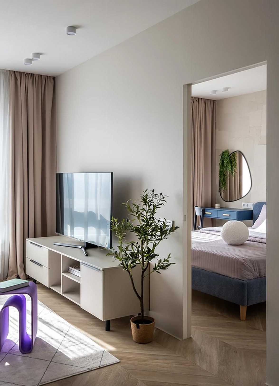 Trendi nyugalom és átgondolt funkcionalitás 35 m2-en Trendi nyugalom és átgondolt funkcionalitás 35 m2-en