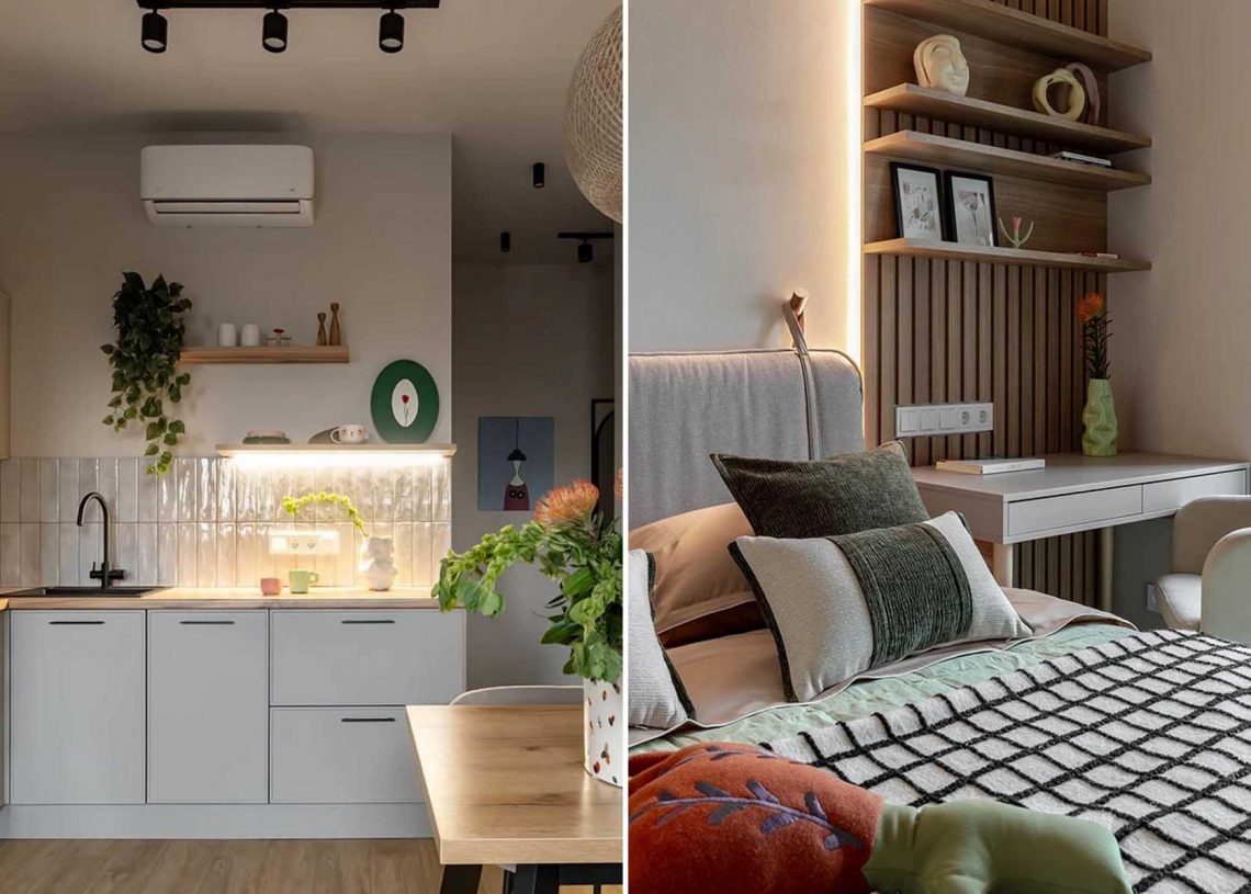 Szülők vették a lányuknak: 37 m2-es, hangulatos lakás tanulósarokkal