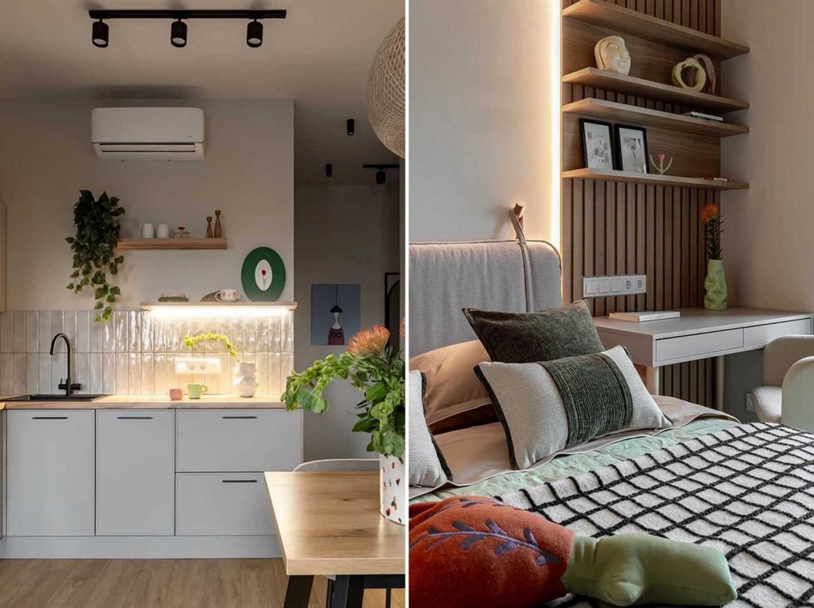 Szülők vették a lányuknak: 37 m2-es, hangulatos lakás tanulósarokkal