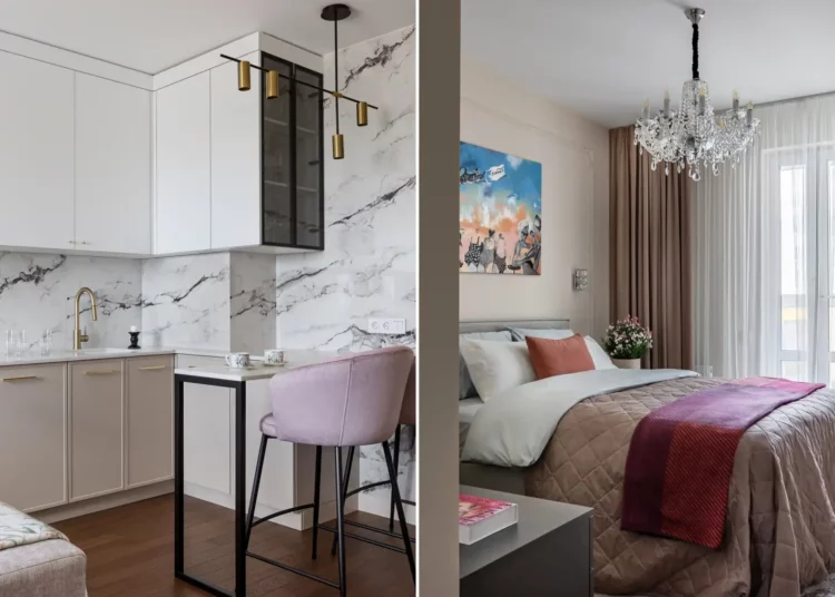 Fotogén 50 m2-es lakás modern klasszikus stílusban