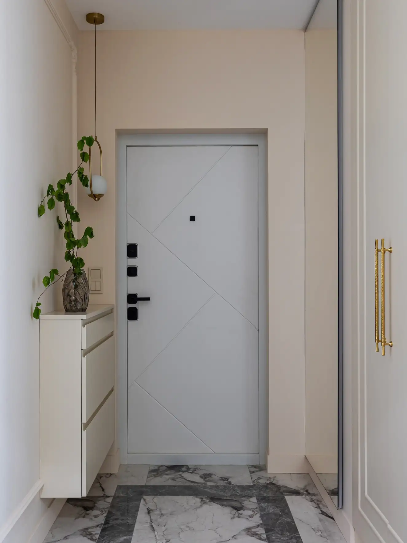 Fotogén 50 m2-es lakás modern klasszikus stílusban