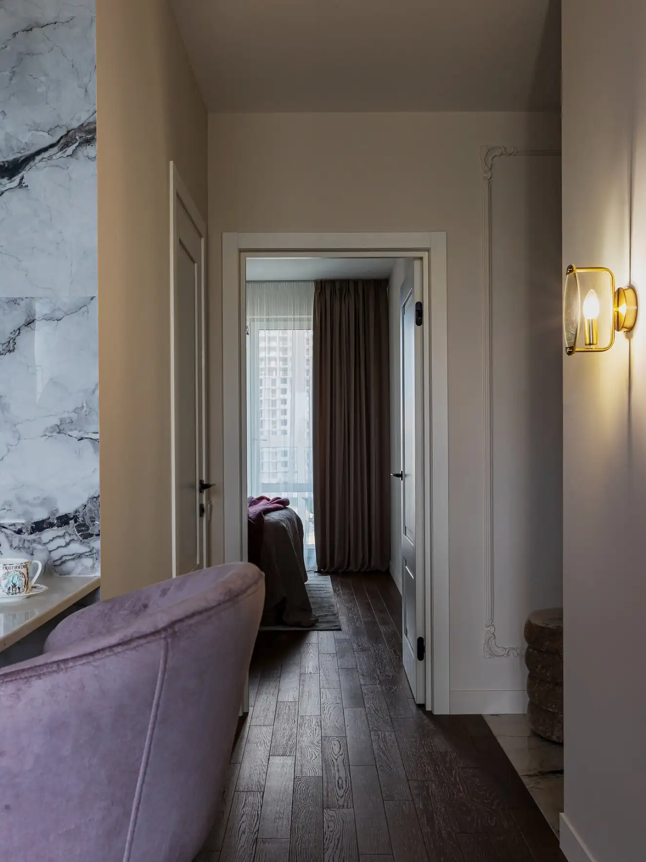 Fotogén 50 m2-es lakás modern klasszikus stílusban