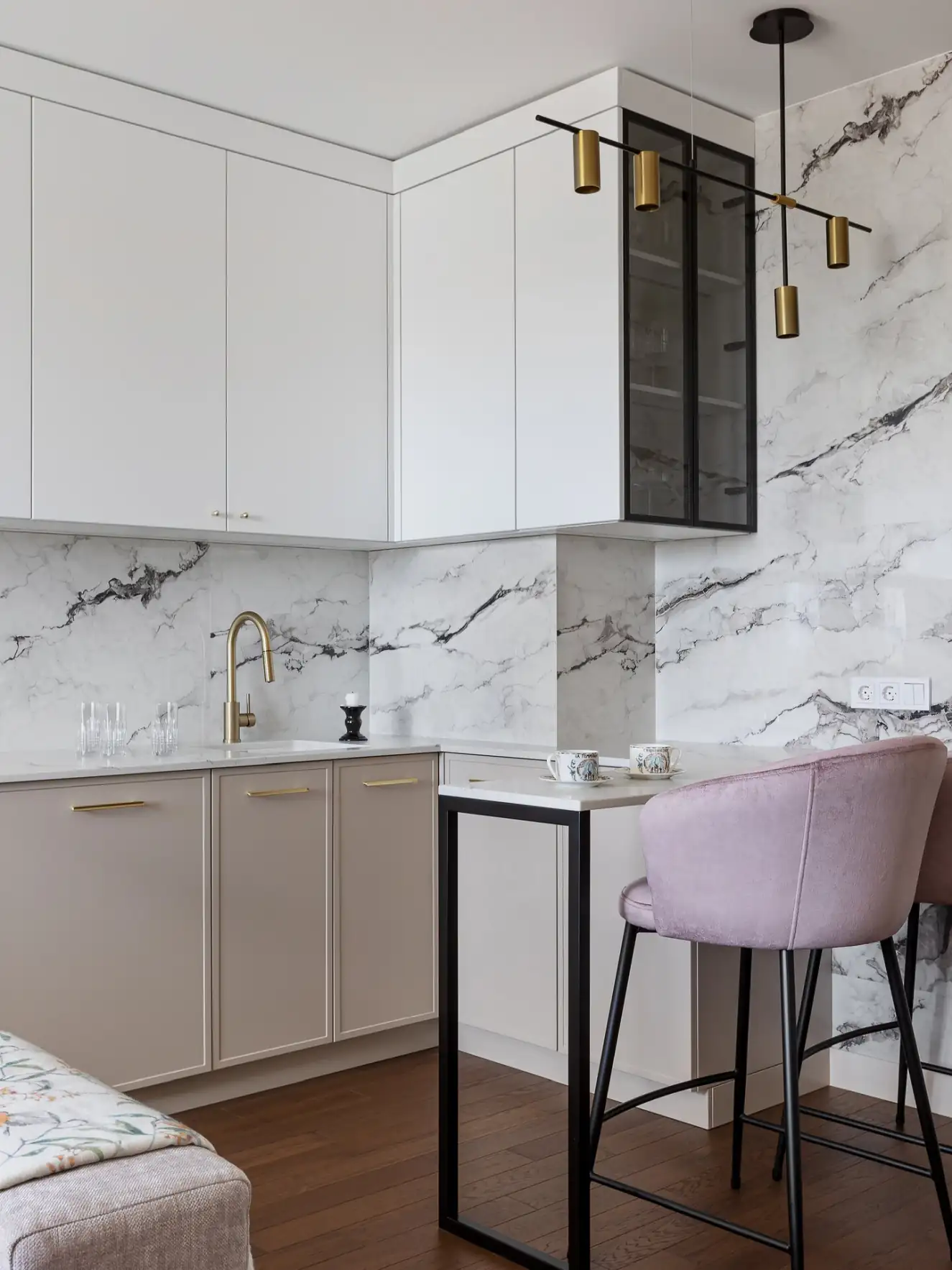 Fotogén 50 m2-es lakás modern klasszikus stílusban